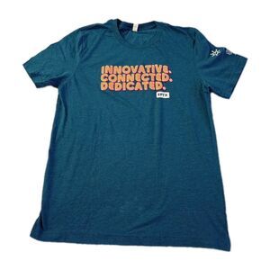 Bella+Canvas Womens Graphic Cotton T-Shirt Turquoise SZ L